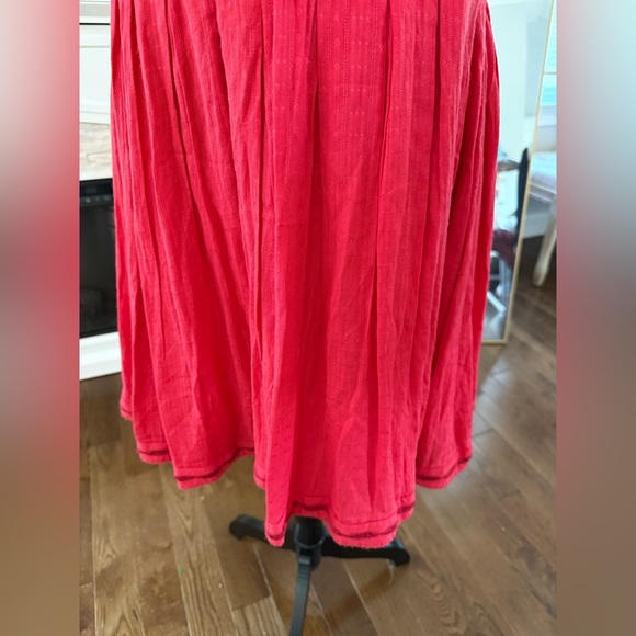 BNWT Free People Birds of a Feather Red Embroidered Dress - Picture 13 of 16
